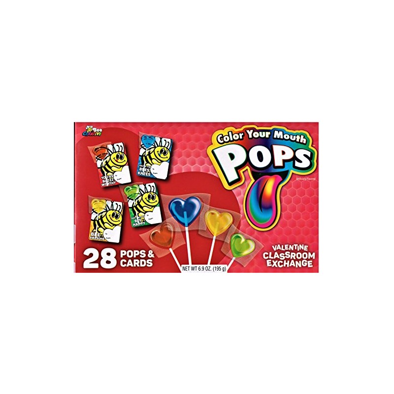 Bee International, Color Your Mouth Pops Pops, 6.9 Ounce