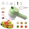 AXEDAES 4 in 1 Multi-Functional Portable Electric Vegetable Cutter Set,