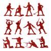 TimMee Processed Plastic Army Men 48pc Red Tim Mee Toy