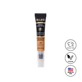 Milani Conceal + Perfect Undereye Brightener for Treating Dark Circles, Face Lift Collection - Pumpkin