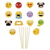 NPW NP37166 Emoticon Photo Booth Selfie Props Set, Paper, Get