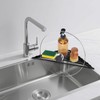 HANZENMA Triangular Sink Rack, Multi-Functional Rack Above The countertop, Foldable