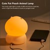 USB Fat Peach Night Tap Lamp with Timing Function Intelligent