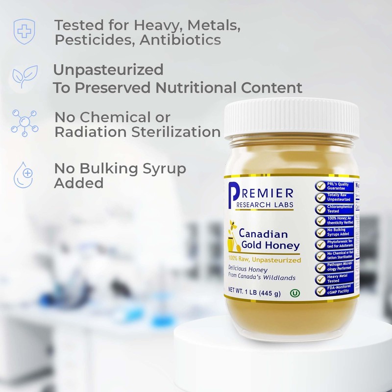 Premier Research Labs Canadian Gold Honey - Raw Honey, Pure