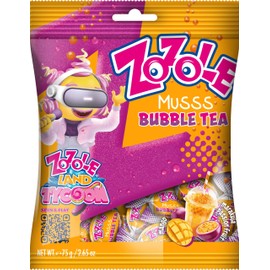 Mieszko Zozole (5 - PACK (5x75g), Fizzzy Candies Bubble Tea Mango & Marakuja)