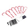 Christmas Candy Cane Light 1 for 8 Solar Candy Cane