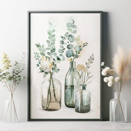 Chilliyin 5D Diamond Painting Kits for Adults Beginners,Modern Bottle Flowers Diamond Art Kits DIY Full Round Drill Diamond Dot Gem Art Kits for Adults,Crafts for Decor 12x16 Inch