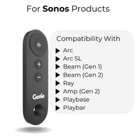 Remote Control Compatible with Sonos Arc, Arc SL, Beam (Gen 1), Beam (Gen 2), Ray, Amp (Gen 1), Amp (Gen 2), Playbase and Playbar