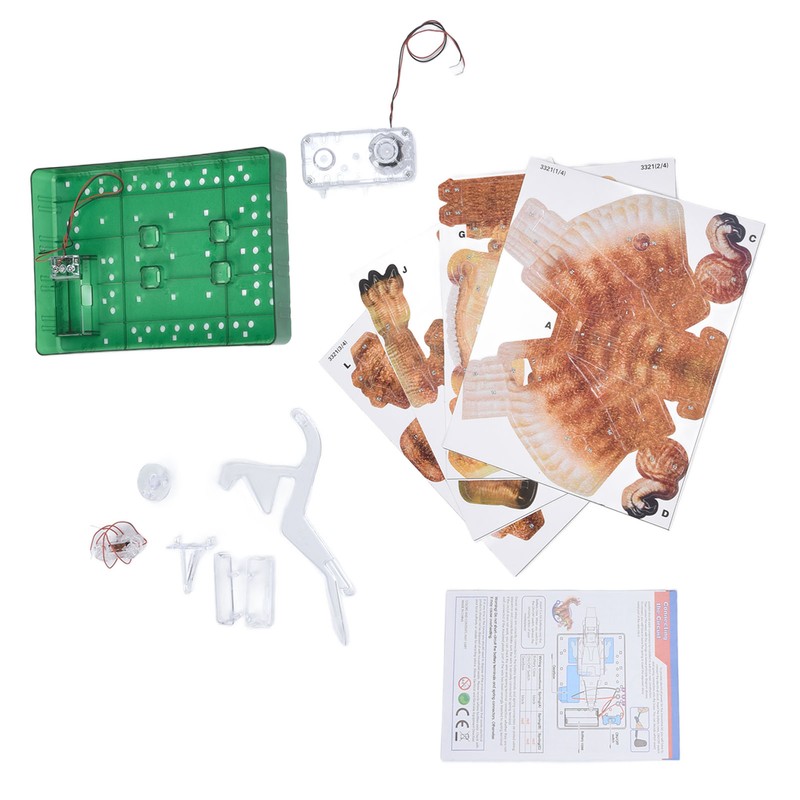 3D Paper Folding Dinosaur Toy Jigsaw Puzzle Science Experiment Toy