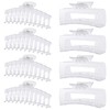 LuSeren 8 Pack ClearHair Clips for Women 4.3 Inch Large
