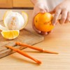 Orange Citrus Peelers, Cosmer Set of 15 Plastic Easy Slicer