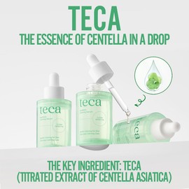MD'S PICK Tecateca Vegan Calming Serum, 30ml C Lightweight Soothing Serum with TECA Complex(Centella Asiatica Extract), Triple Herbal & Hyaluronic Acid for Skin Comfort and Hydration, Korea Skincare