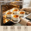 Ramekins 4 oz Oven Safe, Porcelain Creme Brulee Ramekins Pudding