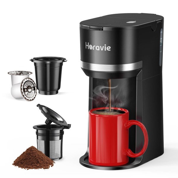 Single Serve Coffee Maker for K Cup and Ground Coffee,