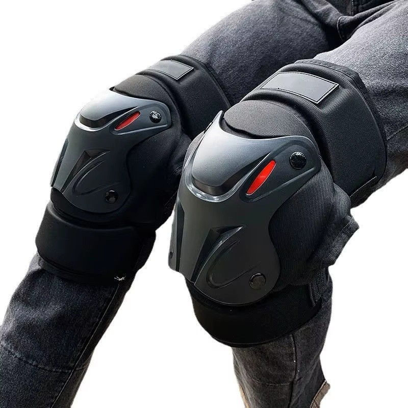 Motorcycle Knee Pads for Riding – Black Knee Coverage Accessories
