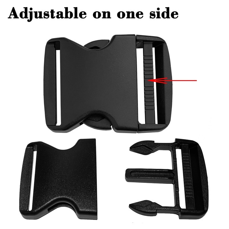 1.5" Buckles for Straps Quick Side Release Plastic Buckle Clip