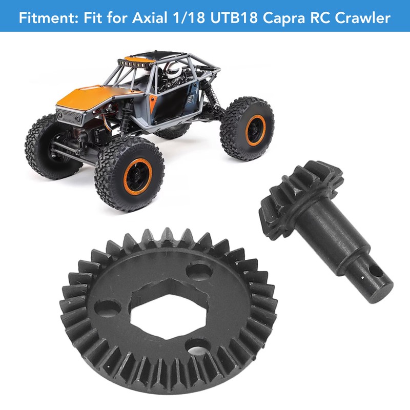 RC Bevel Gear Set Lightweight Black High Strength 33T 13T