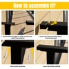 Dawn Railing 1 Pack Handrail End Cap 1"x2" Aluminum Alloy