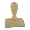 Wooden Stamp with Individual Text Plate in Many Sizes Rectangular