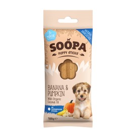 Soopa Banana & Pumpkin PUPPY Dental Sticks