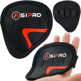 ASIPRO Gym Grips Pads Rubber Power Grip Gym Palm Protector Weight Lifting Grips Replacement of Workout Gloves Men & Women for Bodybuilding No More Sweaty Gym Gloves Gym Hand Grips Rubber Grip Pads
