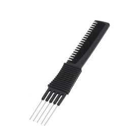 WOONEKY Professional Barber Comb Set 4pcs Steel Needle Tail for Styling Hairdressing