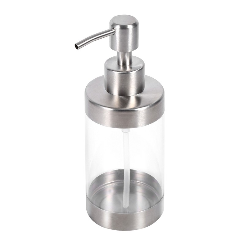 1PC 350ml Soap Dispenser Countertop Pump Lotion Bottle 304 Stainless