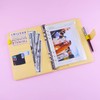 Antner A5 PU Leather Binder 6 Ring Notebook Binder Cover