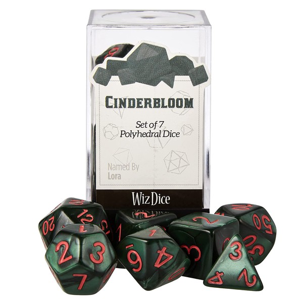 Series IV Set of 7 Tabletop RPG Dice| 7 Different Polyhedral Role Playing Dice per Set| TTRPG DND Dice| Cinderbloom