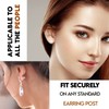 RUTZ® Clear Earrings, 100pcs Earring Retainers, Safety Backs Rubber Stoppers
