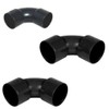 PVC Solvent Weld Waste Pipe 92.5° Swept Bend Fitting, 50mm,