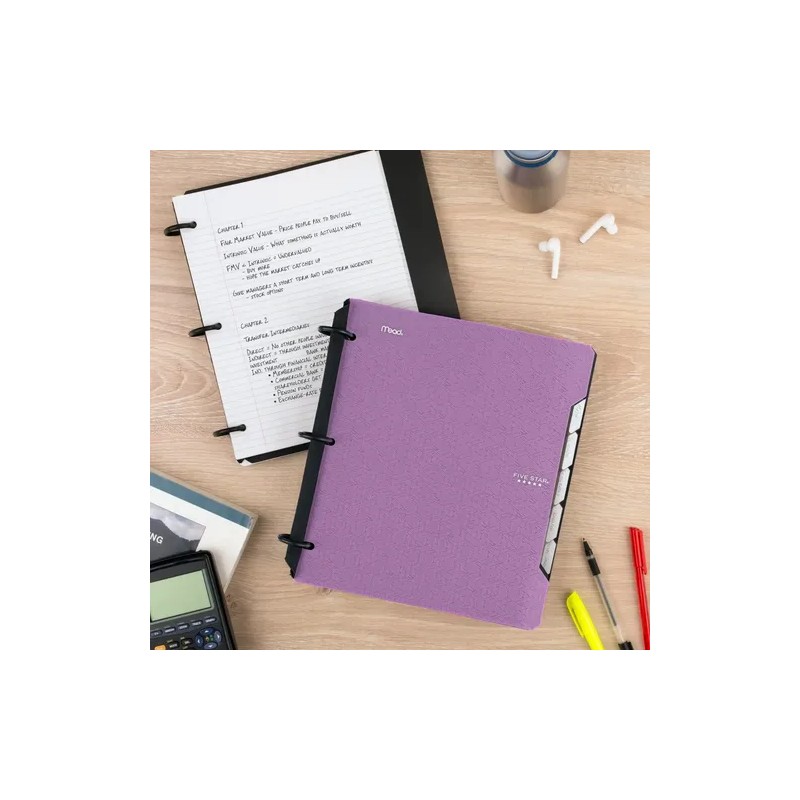Carpeta cuaderno Híbrido Flex Five Star 60 Hojas Rellenable