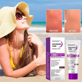 KUIRUNRX® Sonnencreme für Körper, feuchtigkeitsspendender Sonnenschutz SPF 100+, UV-Schutz Sunblocker Sonnenschutzlotion für Outdoor Sport, Hautpflege Zur Vorbeugung Von Sonnenbrand, 80g