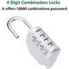 Combination-Lock 4 Digit Outdoors Waterproof Padlock Number Lock for School