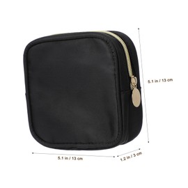 PACKOVE Mini Clear Makeup Bag with Zipper Closure Compact Travel Toiletries Organizer Pouch Sturdy and Protective Vanity Bag for Easy Access to Cosmetics and Essentials