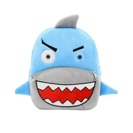 Mochila preescolar de felpa animalitos (Tiburon)