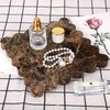 Square Marble Decorative Tray with Scalloped Edge,Luxury Natural Stone Bathroom