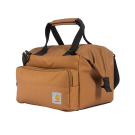 Carhartt Thick Foam Fully Insulated Cold Front Coolers, Premium Ice Retention, Durable Water Resistant Material W/Front Zippered Pocket, Lunch Cooler, Oiled Walnut