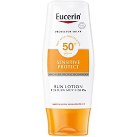 Eucerin Protector Solar FPS 50 , Sensitive Protect, 150 ml  Protector solar facial efecto mate toque seco Oil Control, 50 ml