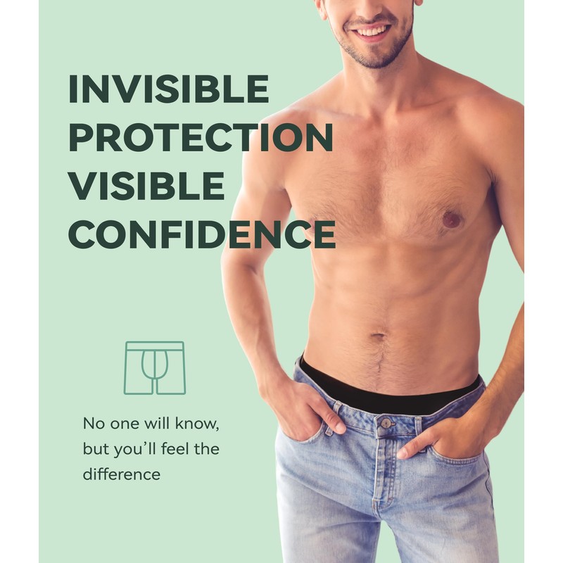 IRISMORII Incontinence Protective Underwear for Men Washable Bladder Leak Proof