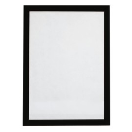 Magnetic frame, DIN A4, information frame, magnetic pocket, poster frame, slip pocket, colour selectable, foldable, pictures, posters, photos/black
