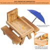 Gnodary Squirrel Feeder with Umbrella, Squirrel Feeders for Outside, Squirrel