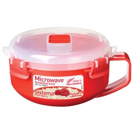 Sistema Red/Clear Microwave Porridge Bowl 850 ml