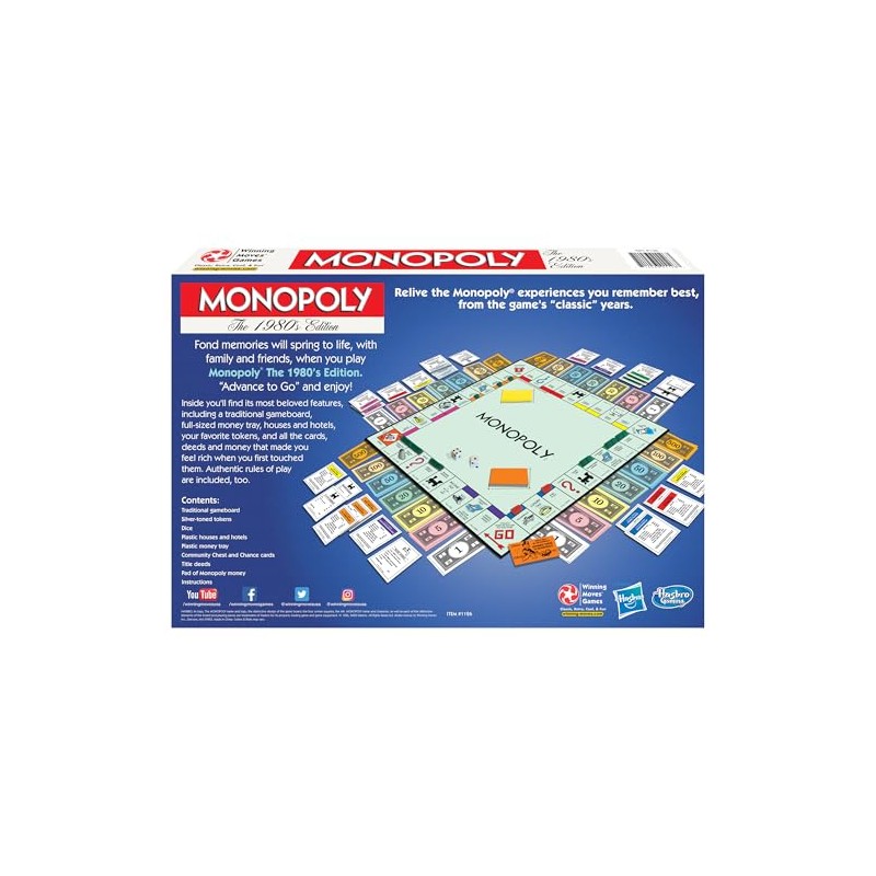 Juego de mesa Monopoli, edición clásica (idioma español no garantizado),