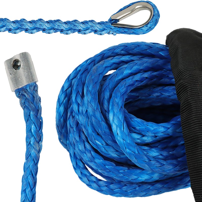 LiGuVCY Synthetic Winch Rope Cable, 5/16IN x 50FT Winch Rope