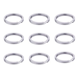 Key Rings,1 Inch Dog Tag Ring,SS304 Stainless Steel Flat Split Keychain Ring for Craft,Women and Men Car Key Rings - Pack of 20 Pcs