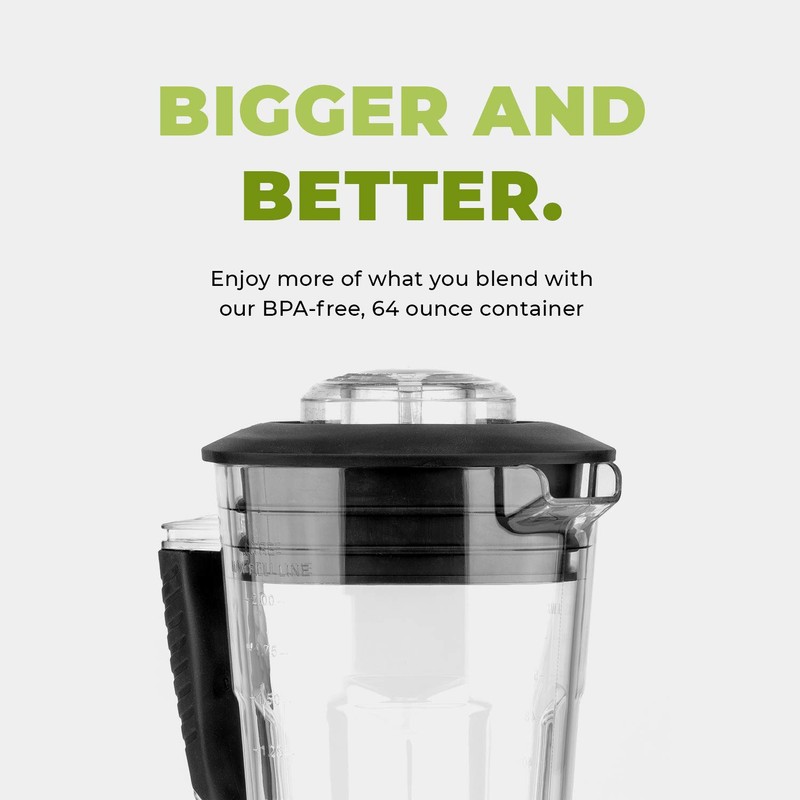Cleanblend Classic Blender Container, Personal Blender Pitcher For Shakes and