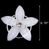 KathShop 6pcs Bridal Wedding Prom Crystal Pearl Flower Hair pins