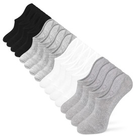 IDEGG No Show Socks Men Low Cut Ankle Short Socks for Men Casual Athletic Socks with Non Slip Grip
