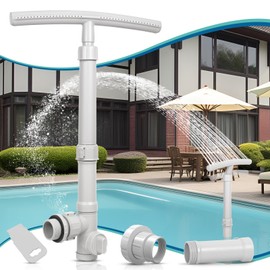 (2025 Upgrade)Pool Fountain for Above and In-Ground Pools, Dual Spray Sprinkler Fountain, with Extension Tube,Adjustable Height,360°Adjustable Waterfall for Cooling & SPA Relaxation, Pool Accessories